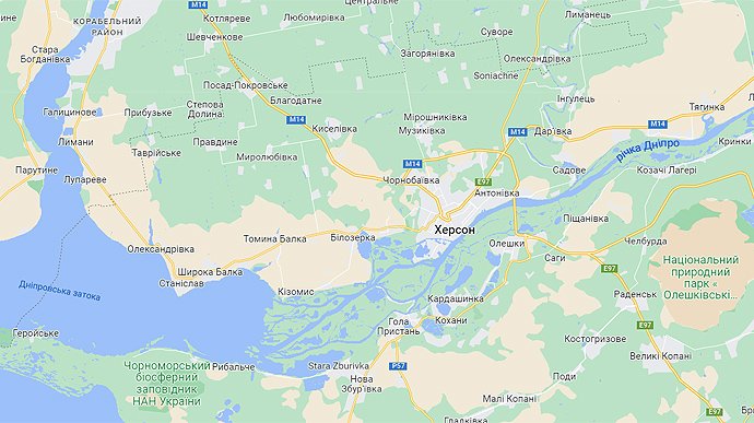 Херсонщина: влада евакуює людей з лівого берега Дніпра, очікує активізації бойових дій