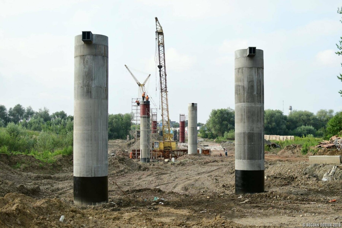 Новий міст у Пасічну будують за графіком. ФОТО, фото-2 Новий міст у Пасічну будують за графіком. ФОТО, фото-2