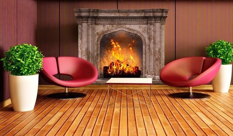 Дизайн залу з каміном. Ідеї та основні тренди оформлення, фото-4 Дизайн залу з каміном. Ідеї та основні тренди оформлення, фото-4