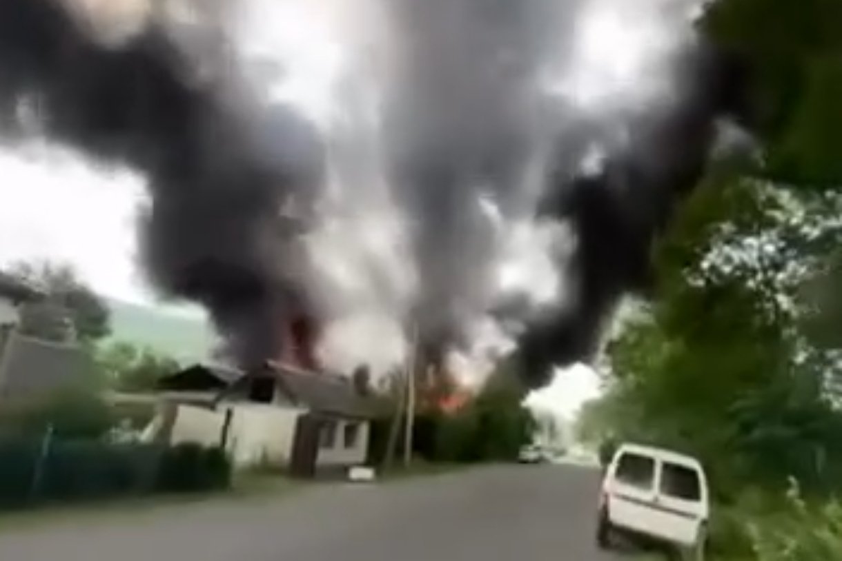 Пожежа в Лючі на Прикарпатті