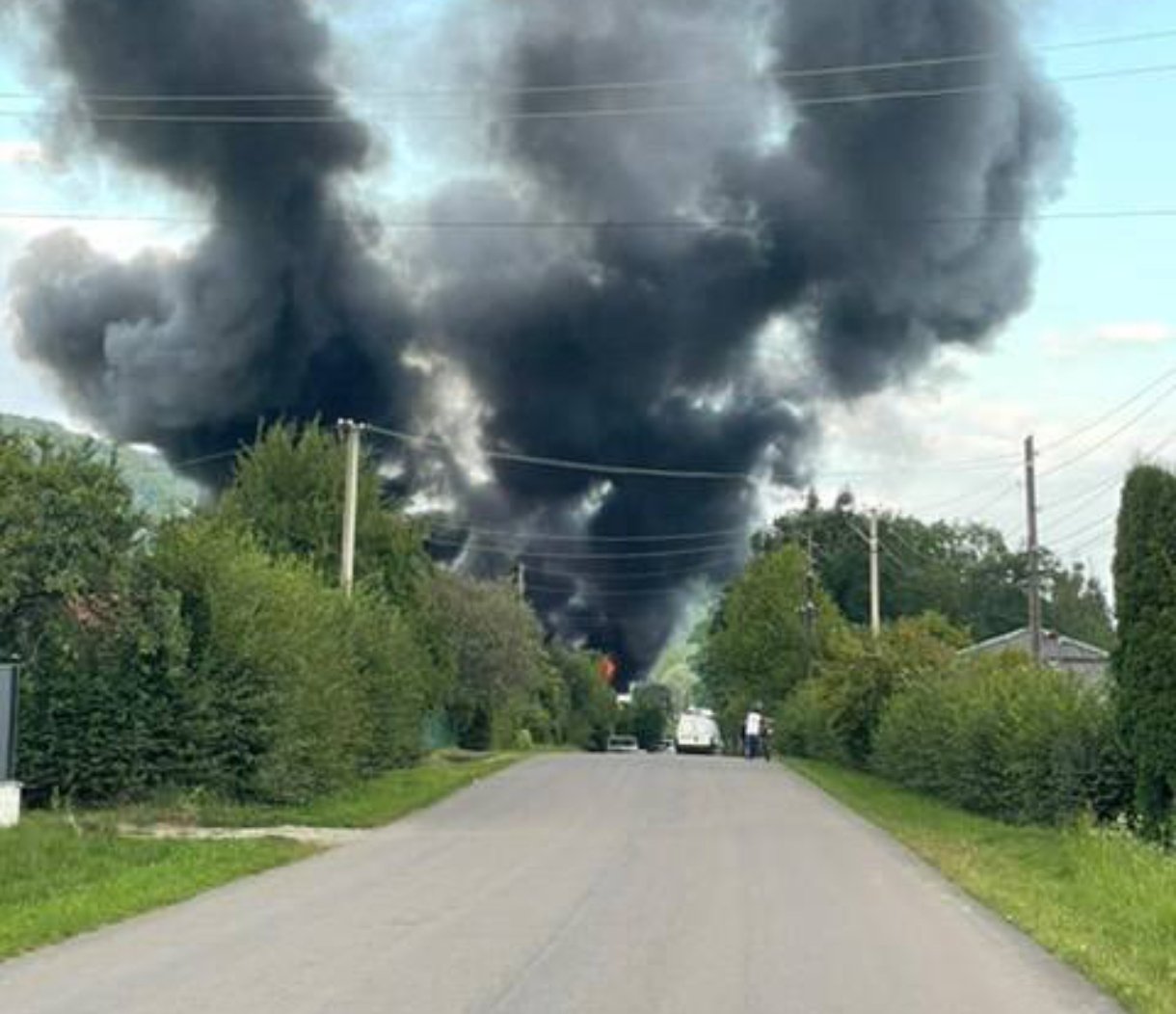 Пожежа в Лючі на Прикарпатті