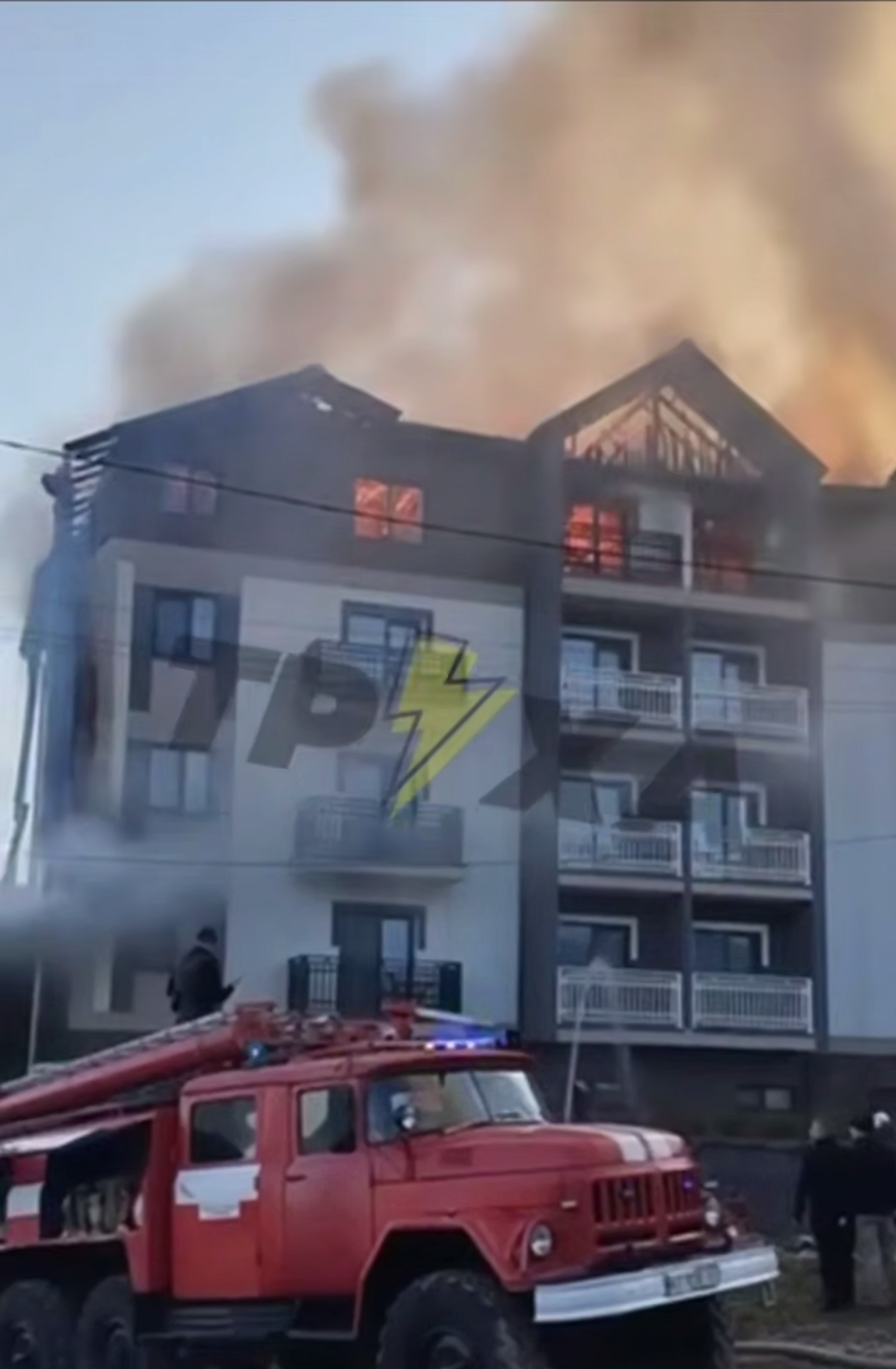 Пожежа в готелі у Буковелі