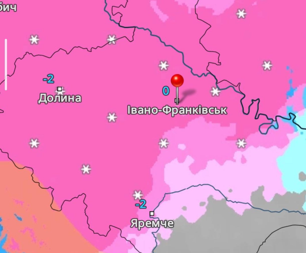 Погода на Прикарпатті, штормове попередження