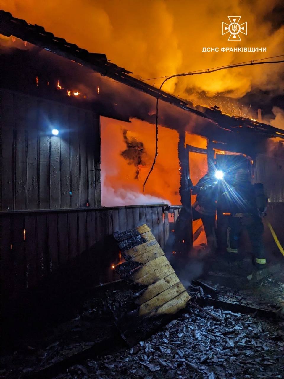 Пожежа в селі Гута