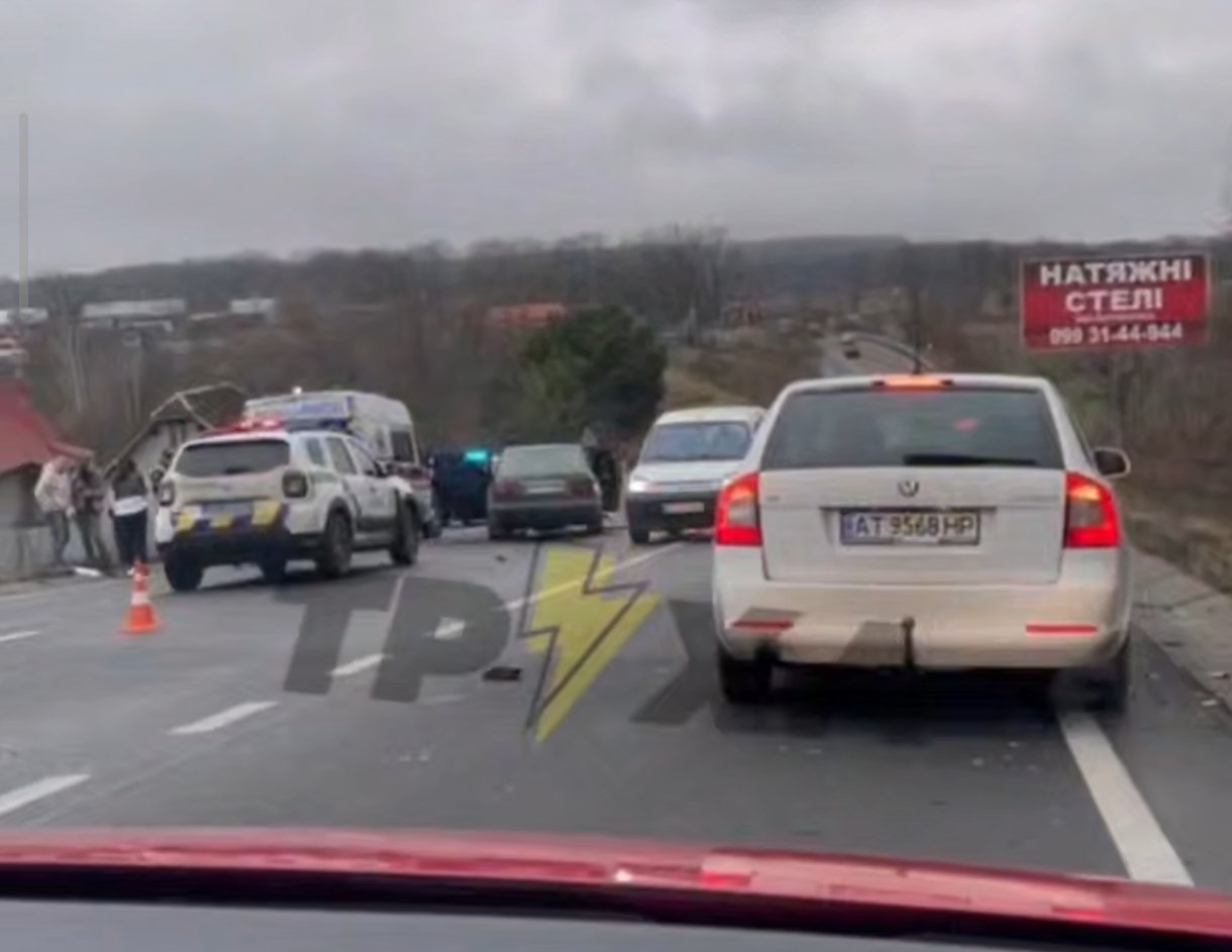 Аварія на Прикарпатті 30 листопада
