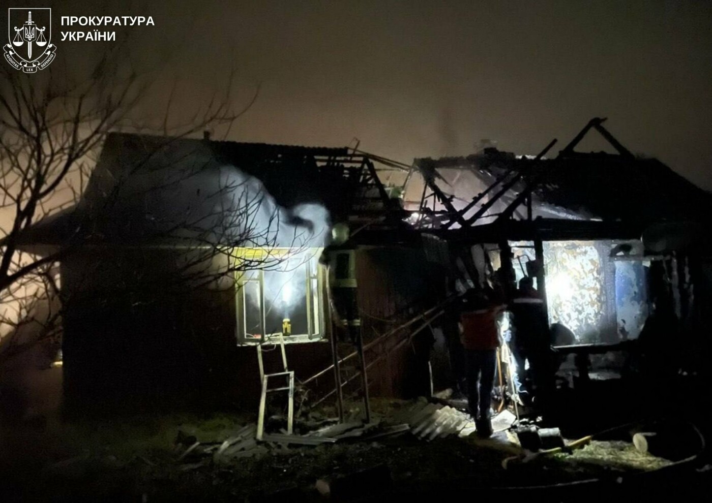 Пожежа в селі Стримба, місце злочину