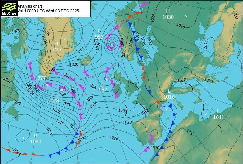 Погода на початку грудня