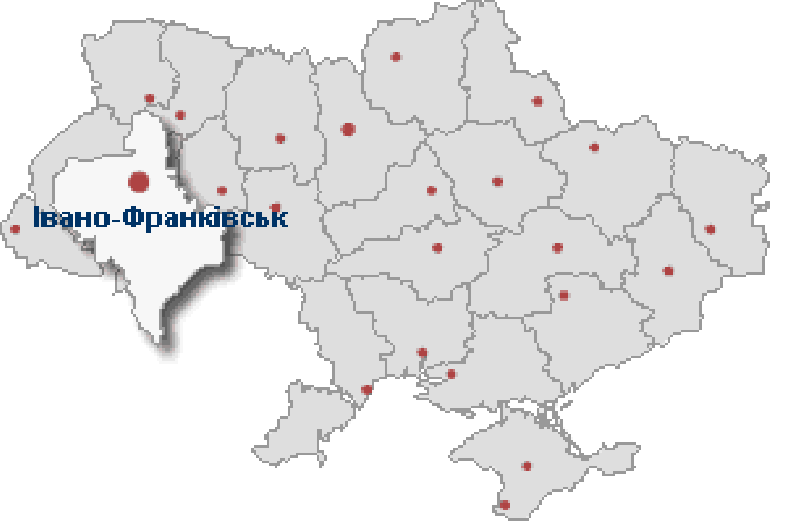 Ивано франковск карта